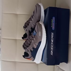 Skechers Matera 2.0 Ximino, Mens shoes Air-Cooled Memory Form, Gray Size9.5